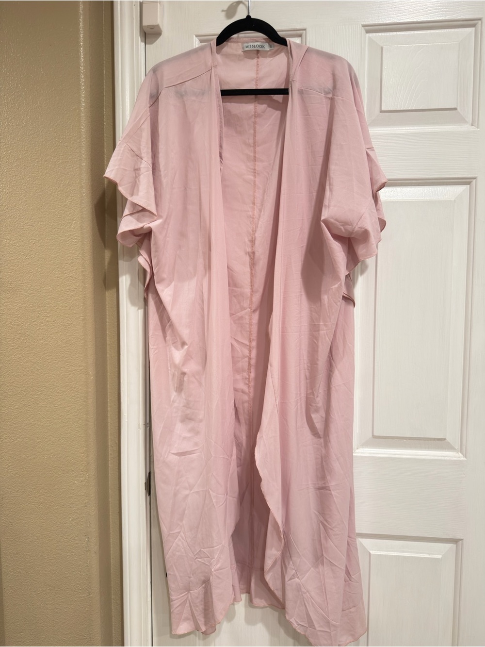 MISSLOOK Pink Lightweight Kimono Robe